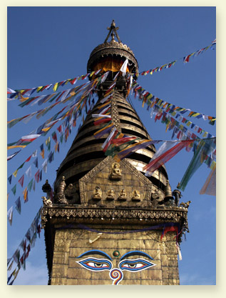 Ступа Сваямбхунатх. Катманду, Непал.